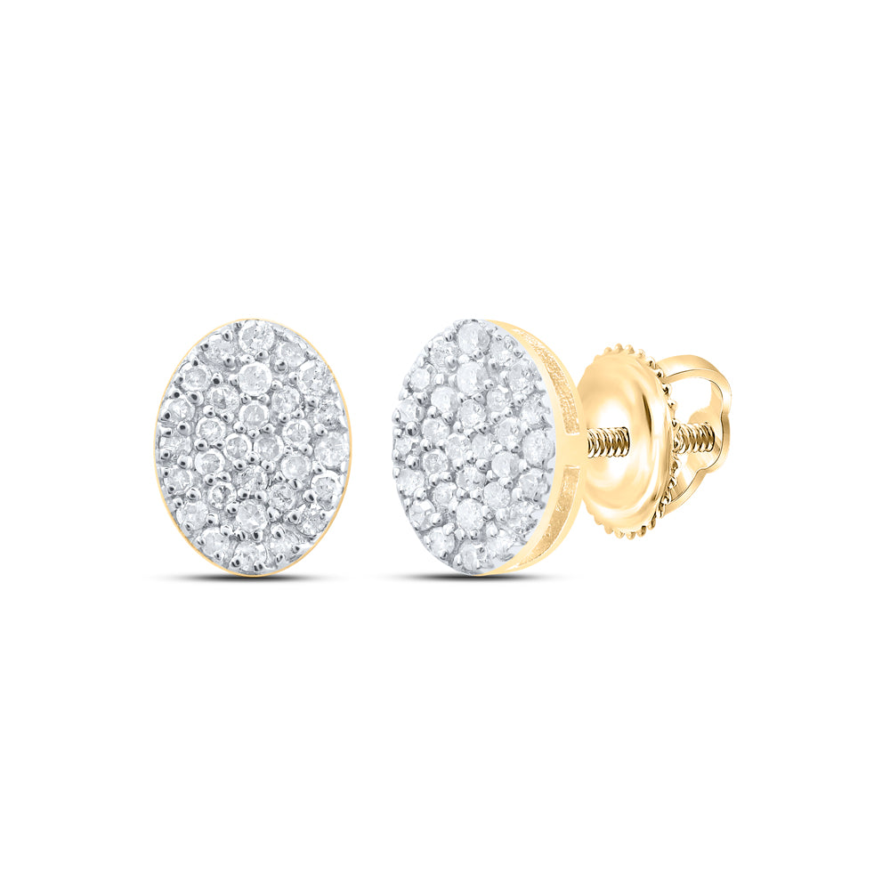 1/3CTW-DIA P1 GIFT OVAL STUD EARRING