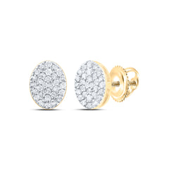 1/3CTW-DIA P1 GIFT OVAL STUD EARRING