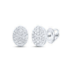 1/3CTW-DIA P1 GIFT OVAL STUD EARRING