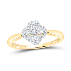 1/4CTW-DIA NK GIFT CLOVER RING