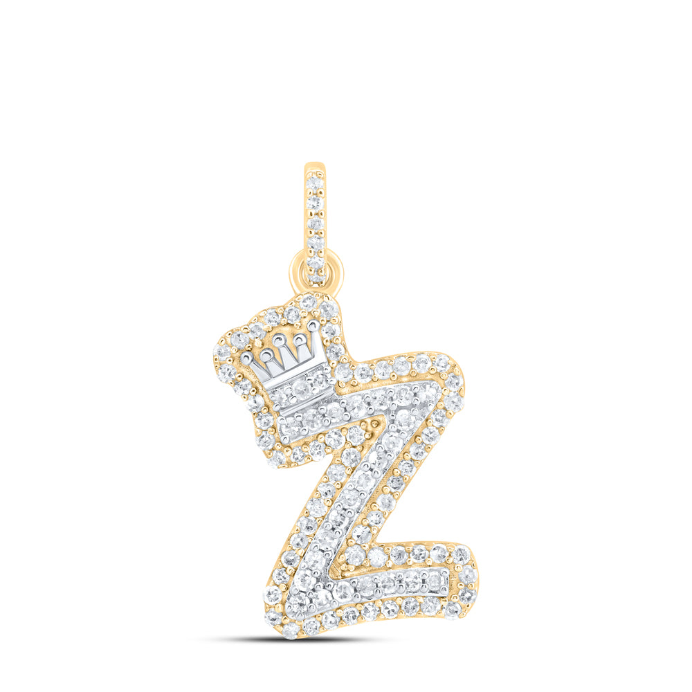 1/3CTW-DIA P1 GIFT INITIAL "Z" CROWN PENDANT