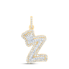 1/3CTW-DIA P1 GIFT INITIAL "Z" CROWN PENDANT