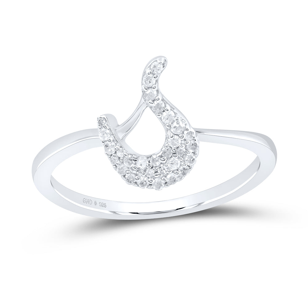 1/8CTW-DIA P1 GIFT INITIAL "S" LADIES RING