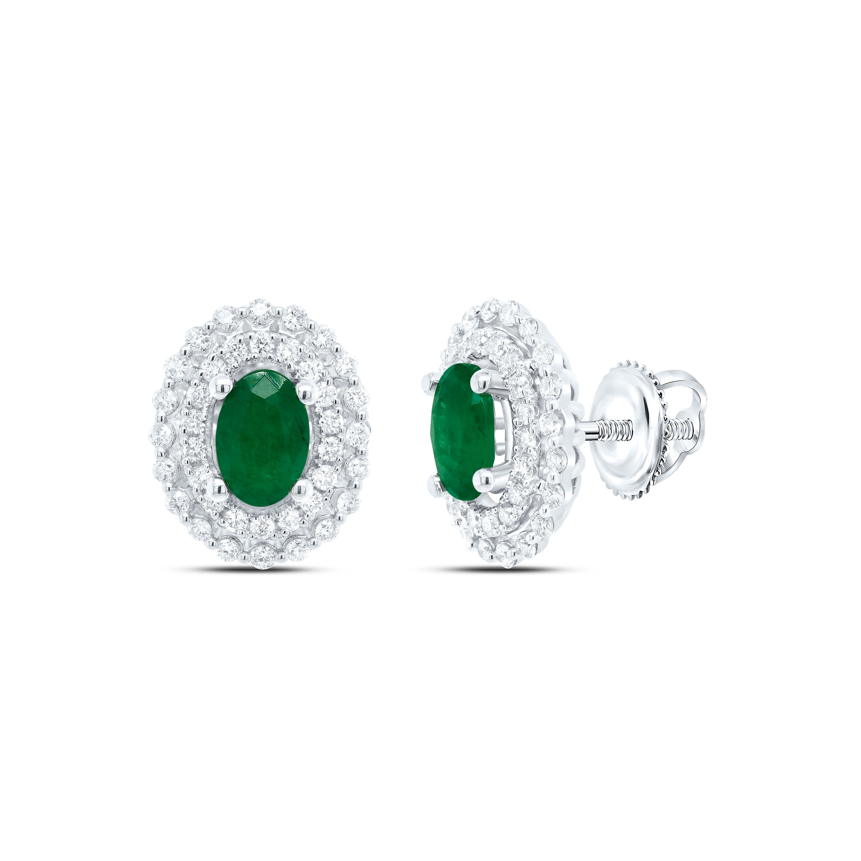 1/2CTW-DIA ANA M 6X4MM OV-EM NAT GEM EARRING