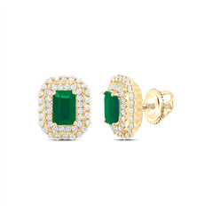 1/2CTW-DIA ANA M 6X4MM EM-EM NAT GEM EARRING