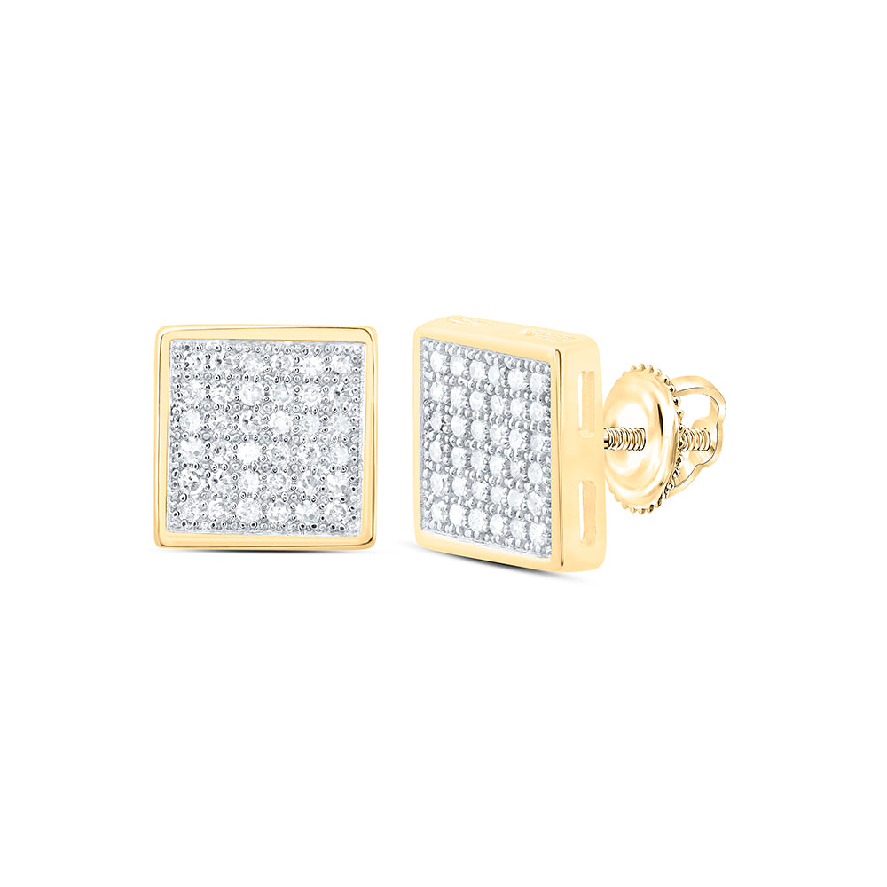 1/4CTW-DIA P1 GIFT SQUARE EARRING