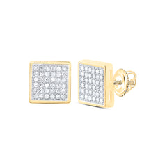 1/4CTW-DIA P1 GIFT SQUARE EARRING