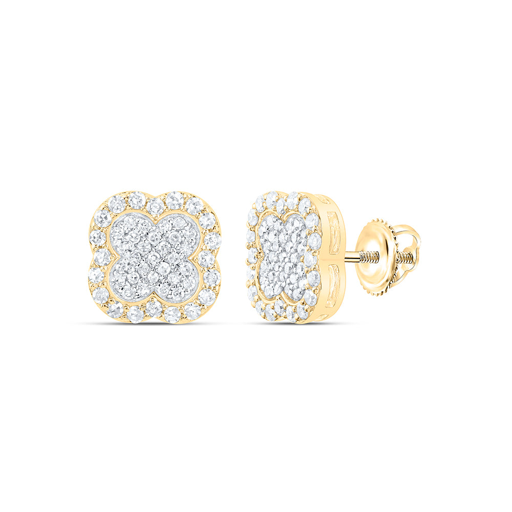 1/3CTW-DIA NK GIFT CLOVER EARRING