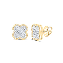1/5CTW-DIA NK GIFT CLOVER EARRING