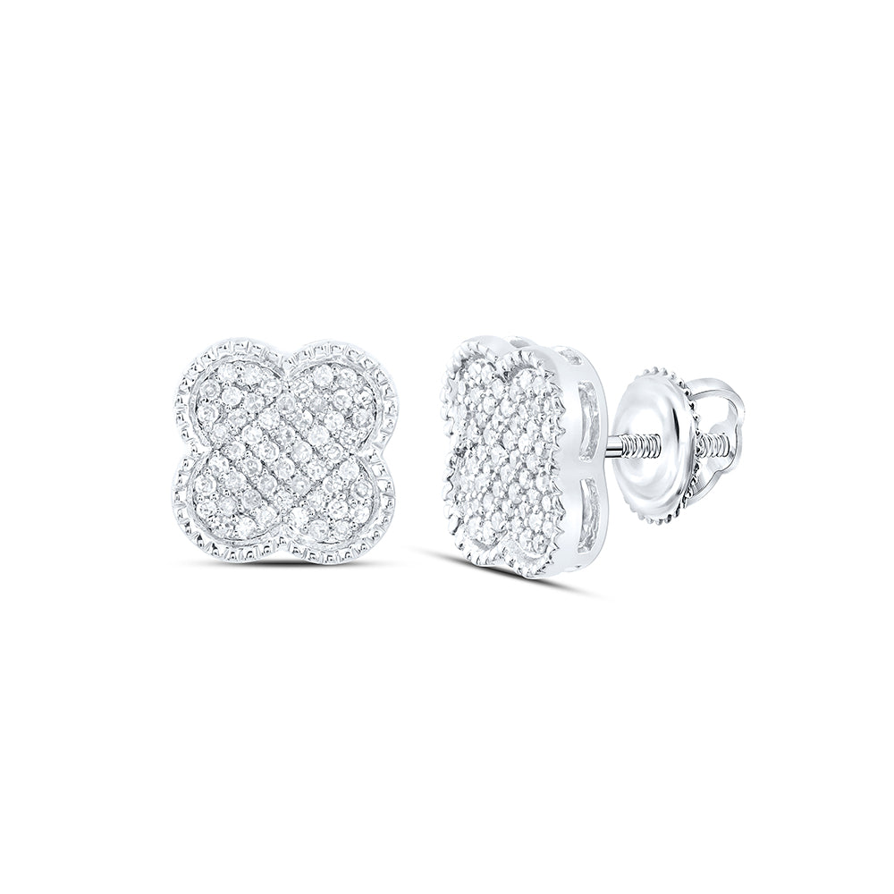 1/5CTW-DIA NK GIFT CLOVER EARRING