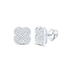 1/5CTW-DIA NK GIFT CLOVER EARRING