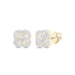 3/4CTW-DIA NK GIFT CLOVER EARRING