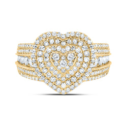 1 CTW DIA NK FASHION HEART RING