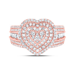 1 CTW DIA NK FASHION HEART RING