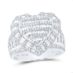 1 7/8CTW DIA NK FASHION HEART RING