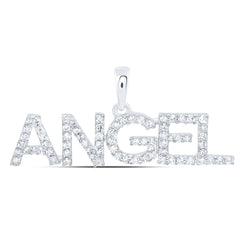 1/4CTW-DIA NK FASHION "ANGEL" PENDANT