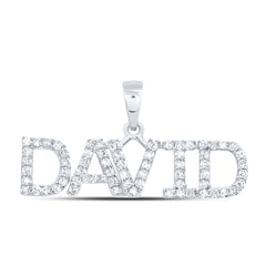 1/4CTW-DIA NK FASHION "DAVID" PENDANT