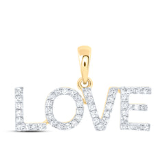 1/5CTW-DIA NK FASHION "LOVE" PENDANT