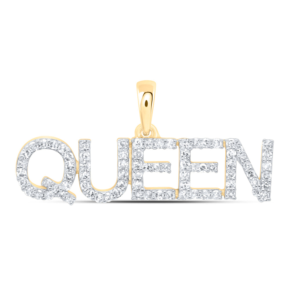 1/3CTW-DIA NK FASHION "QUEEN" PENDANT