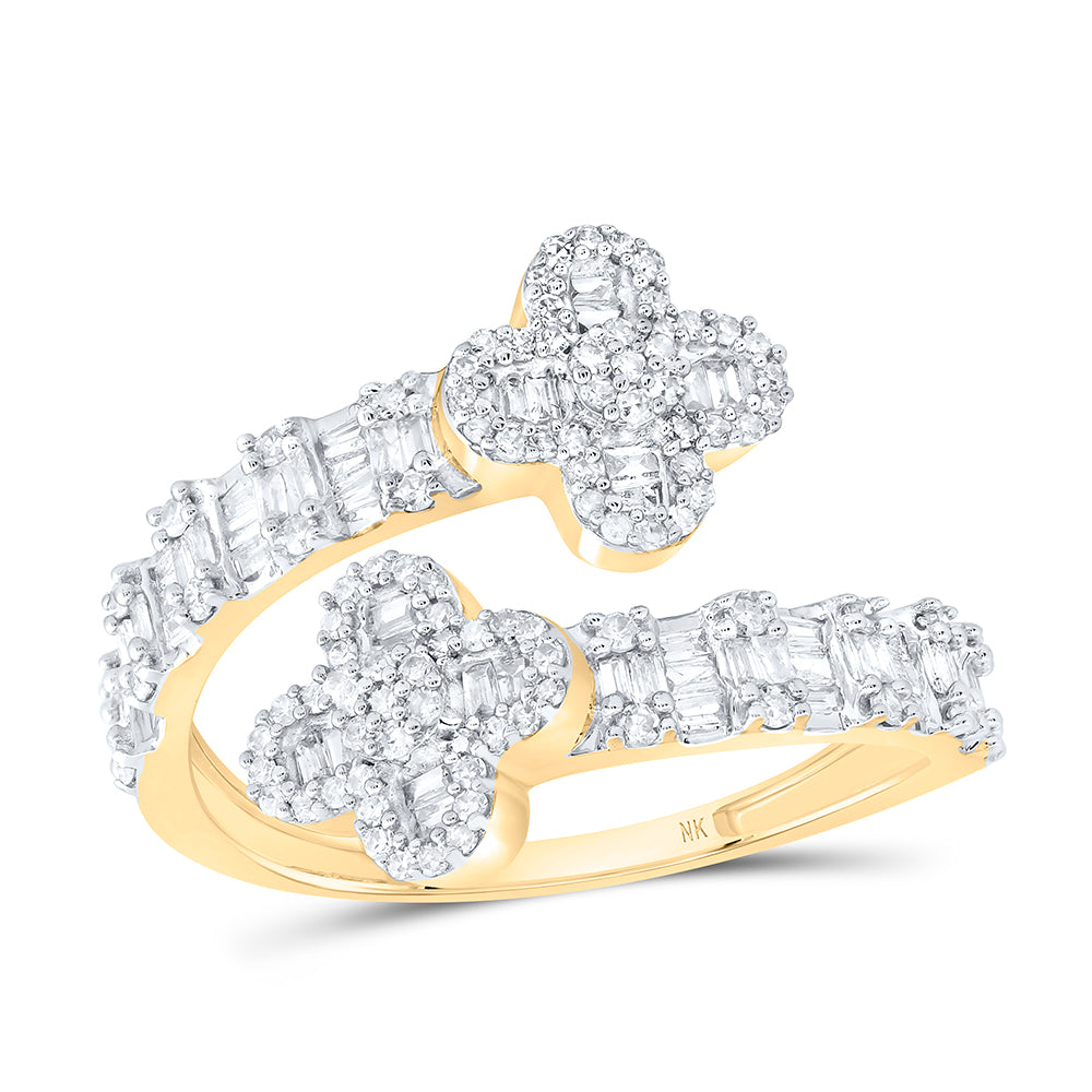 3/4CTW-DIA NK FASHION CLOVER LADIES RING