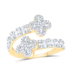 3/4CTW-DIA NK FASHION CLOVER LADIES RING