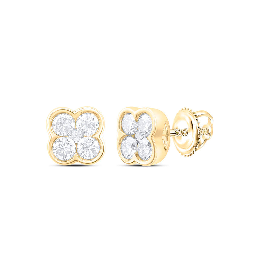 1/2CTW-DIA NK FASHION CLOVER EARRING