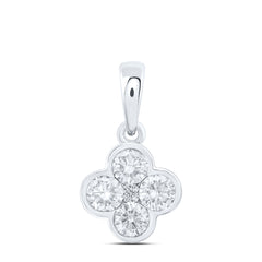 1CTW-DIA NK FASHION CLOVER PENDANT