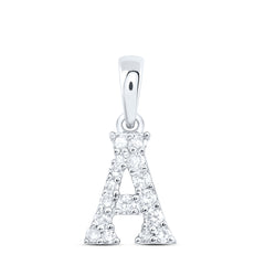1/10CTW-DIA NK GIFT INITIAL "A" PENDANT