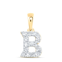 1/5CTW-DIA NK GIFT INITIAL "B" PENDANT
