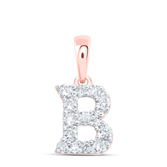 1/5CTW-DIA NK GIFT INITIAL "B" PENDANT