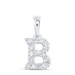 1/5CTW-DIA NK GIFT INITIAL "B" PENDANT