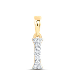 1/12CTW-DIA NK GIFT INITIAL "I" PENDANT