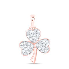 1/5CTW-DIA NK CLOVER 3 LEAF FASHION PENDANT
