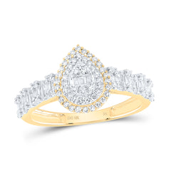 1/2CTW-DIA NK FASHION PEAR LADIES RING