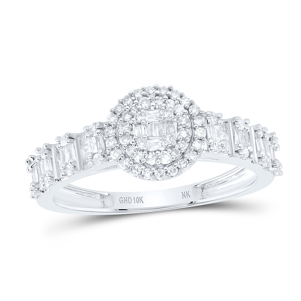 1/2CTW-DIA NK FASHION ROUND LADIES RING