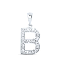 1/8CTW-DIA P1 GIFT INITIAL "B" PENDANT