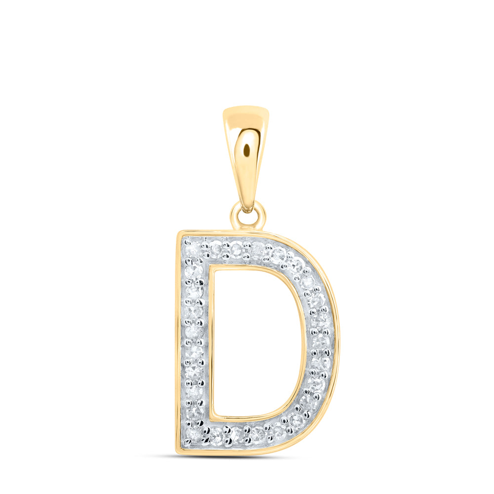 1/10CTW-DIA P1 GIFT INITIAL "D" PENDANT