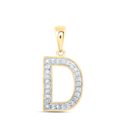 1/10CTW-DIA P1 GIFT INITIAL "D" PENDANT