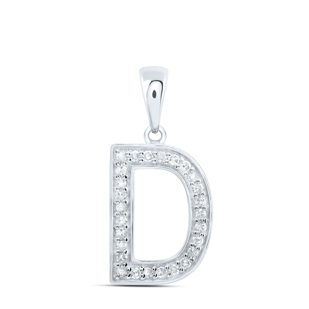 1/10CTW-DIA P1 GIFT INITIAL "D" PENDANT
