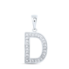1/10CTW-DIA P1 GIFT INITIAL "D" PENDANT