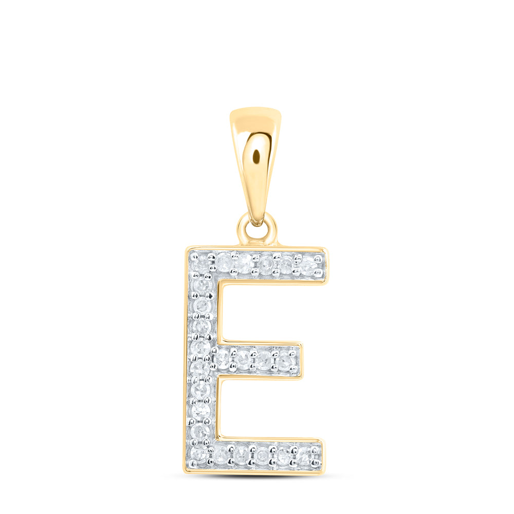 1/10CTW-DIA P1 GIFT INITIAL "E" PENDANT