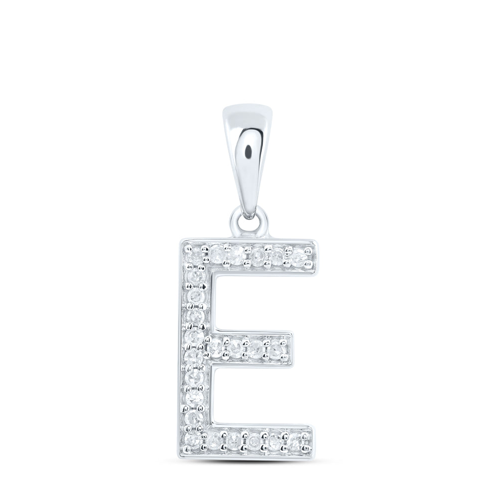 1/10CTW-DIA P1 GIFT INITIAL "E" PENDANT