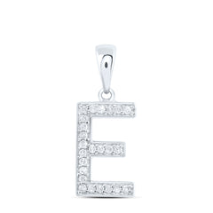 1/10CTW-DIA P1 GIFT INITIAL "E" PENDANT