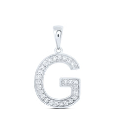 1/10CTW-DIA P1 GIFT INITIAL "G" PENDANT