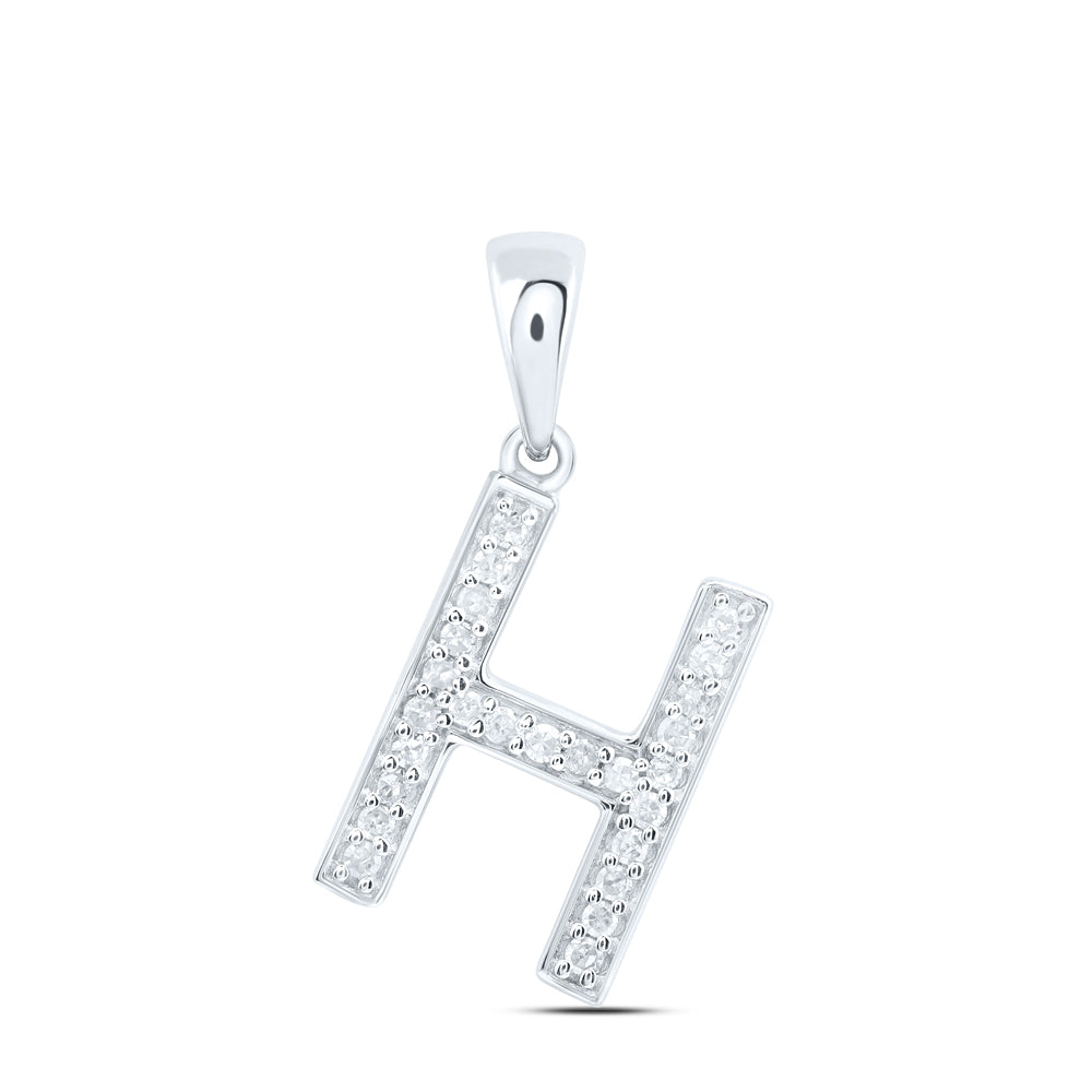 1/10CTW-DIA P1 GIFT INITIAL "H" PENDANT