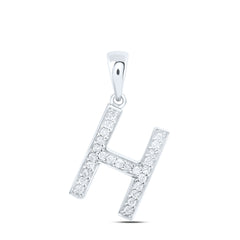 1/10CTW-DIA P1 GIFT INITIAL "H" PENDANT