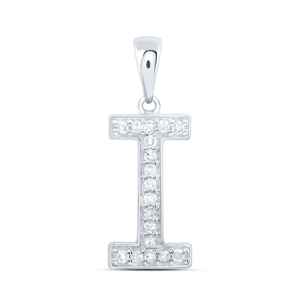 1/12CTW-DIA P1 GIFT INITIAL "I" PENDANT