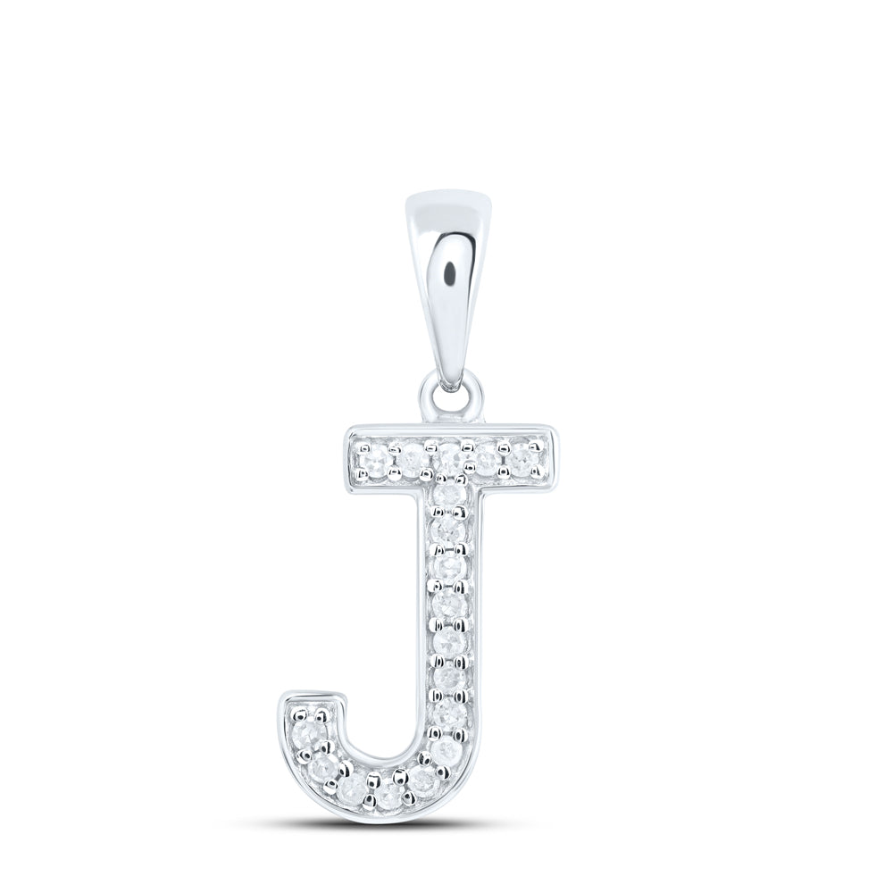 1/12CTW-DIA P1 GIFT INITIAL "J" PENDANT