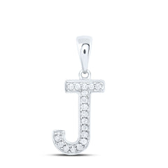 1/12CTW-DIA P1 GIFT INITIAL "J" PENDANT