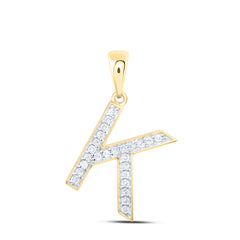 1/10CTW-DIA P1 GIFT INITIAL "K" PENDANT